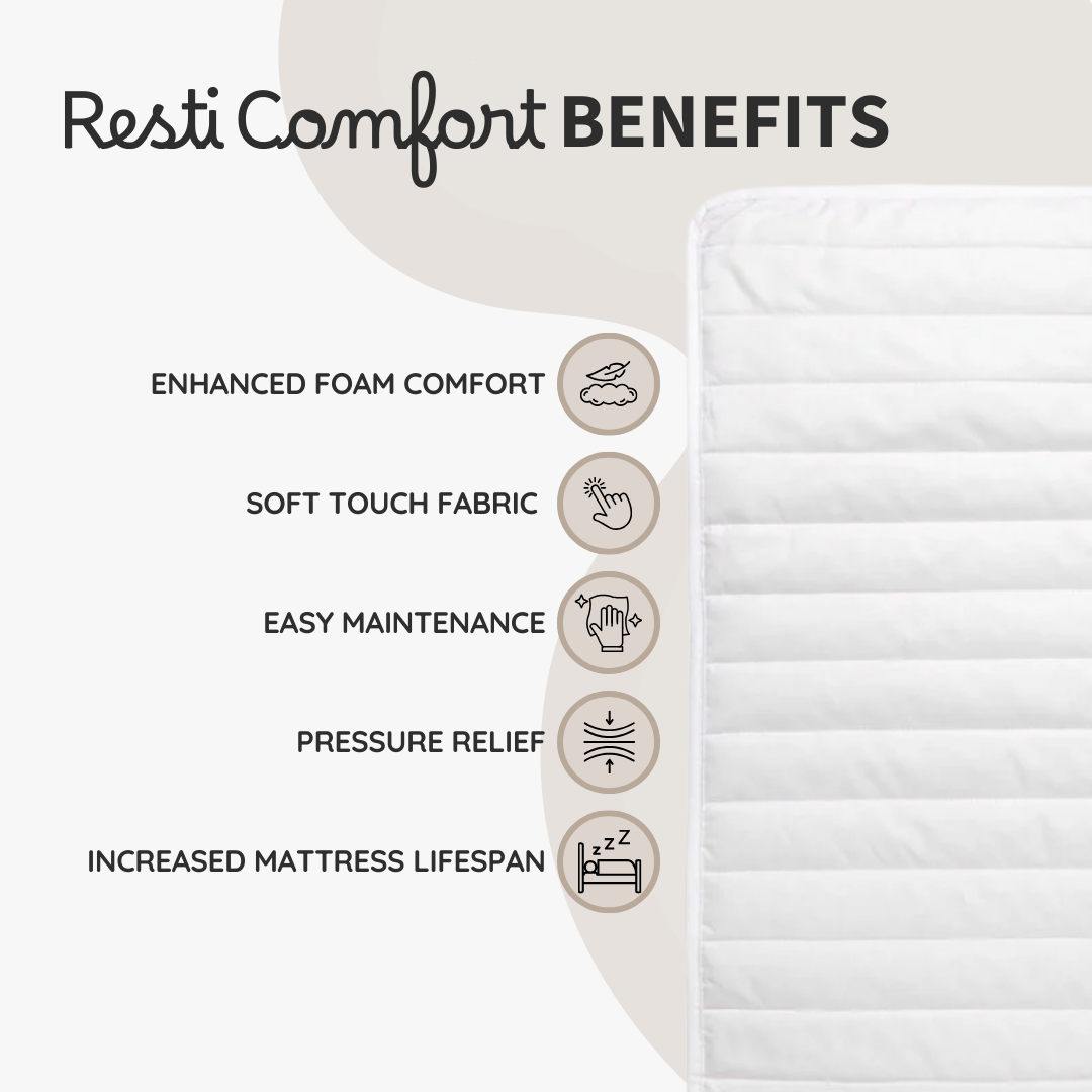 Resti Comfort Foam Mattress Topper - Ultimate Comfort and Pressure Relief