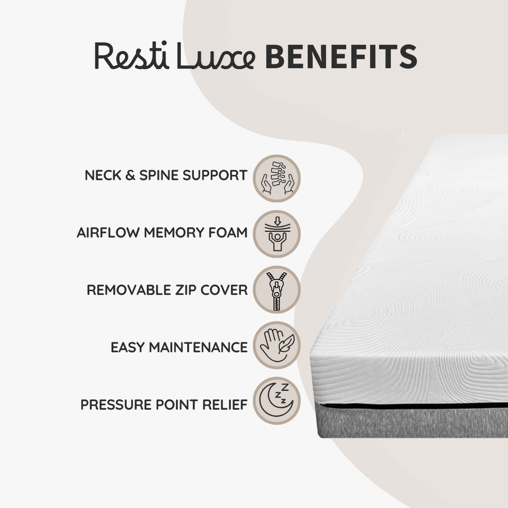 Resti Luxe Mattress - Advanced Memory Foam for Optimal Support and Comfort