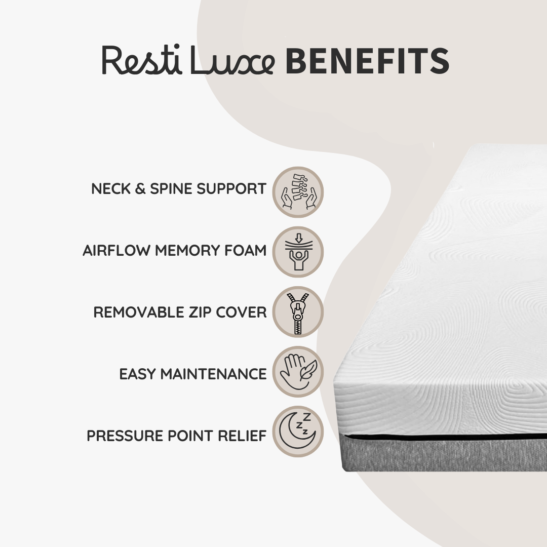 Resti Luxe Mattress - Advanced Memory Foam for Optimal Support and Comfort