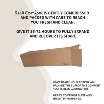 Resti Comfort Foam Mattress Topper - Ultimate Comfort and Pressure Relief