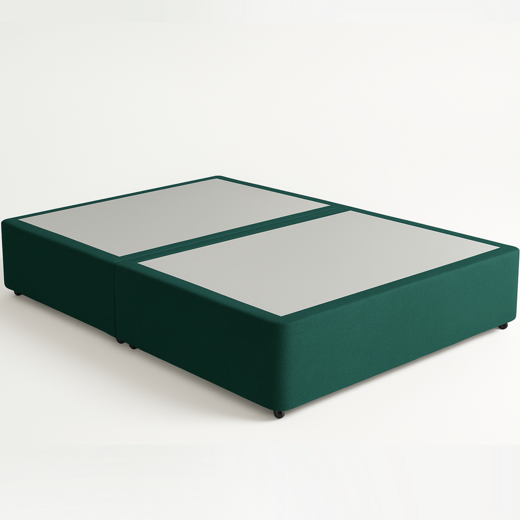 Resti Serenity Bed – Velvet Jasper Green | Double (4'6) with Luna 1000 Mattress