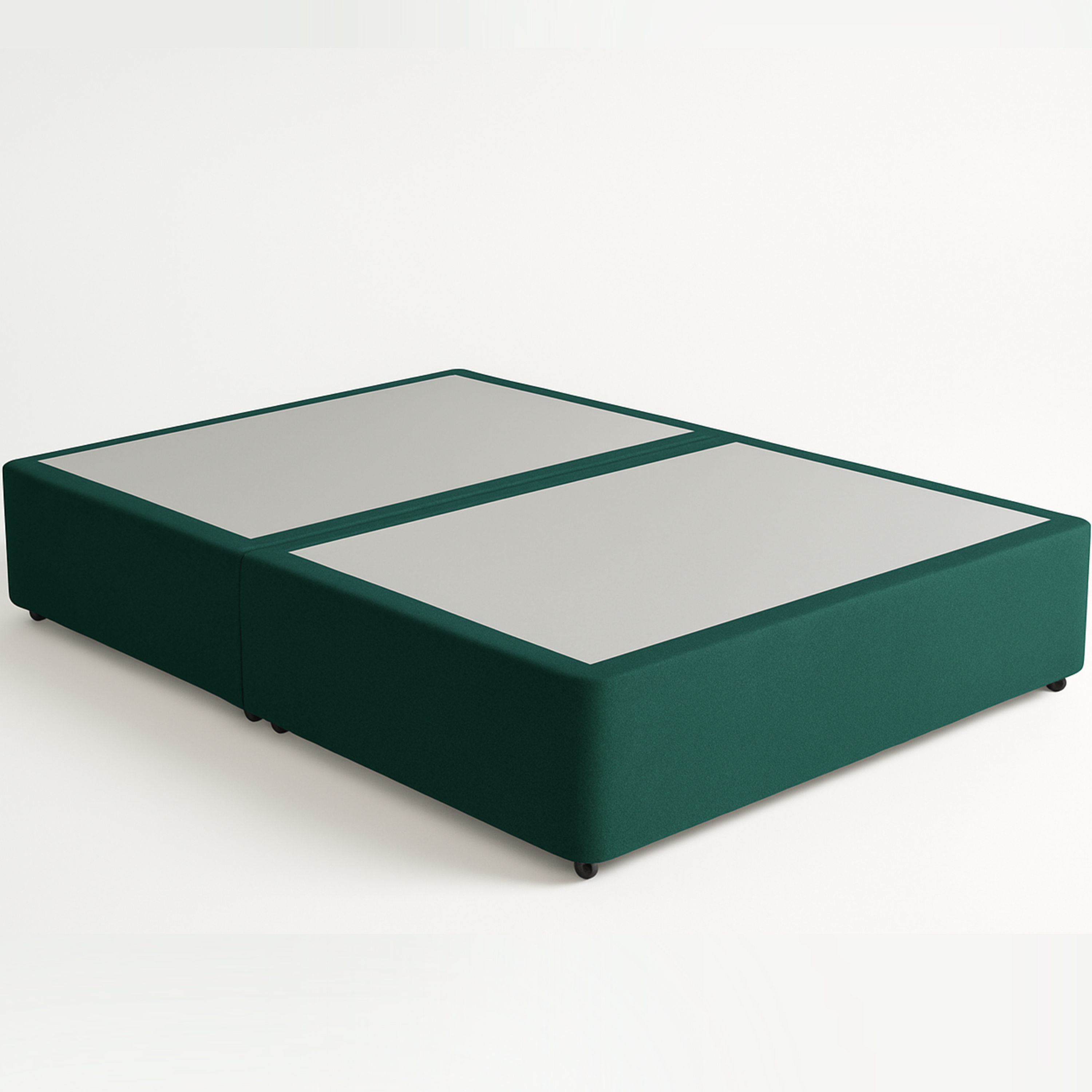 Resti Serenity Bed – Velvet Jasper Green | Double (4'6) with Luna 1000 Mattress