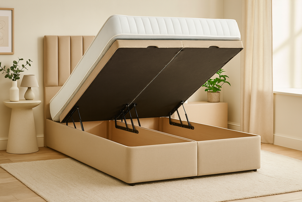 Resti Serenity Ottoman Bed with Halo 12.5g Orthopaedic Mattress – Storage Bed Bundle