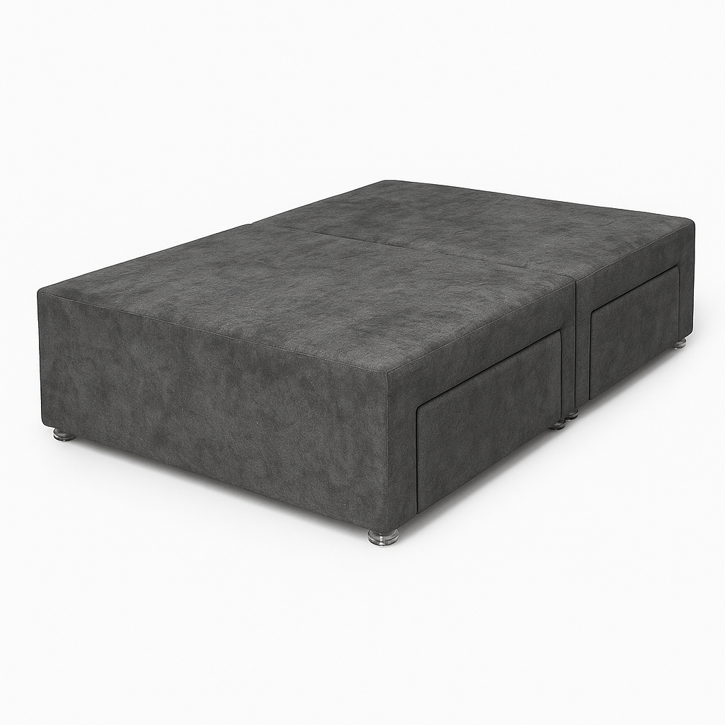 Resti Divan Base - Crushed Velvet Smoke