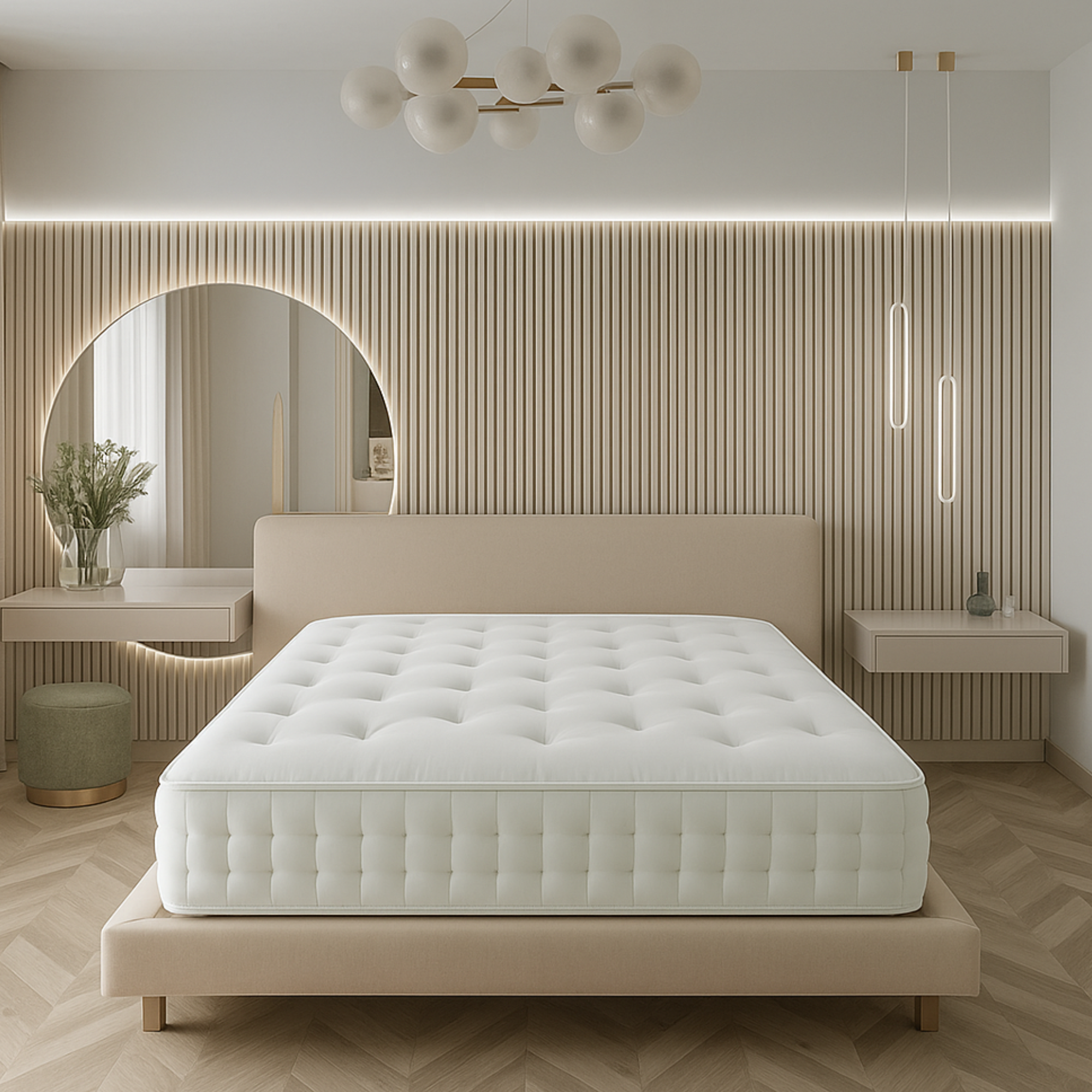 Resti Solara Mattress – 2000 Pocket Springs | Natural Fillings | Medium–Firm Feel