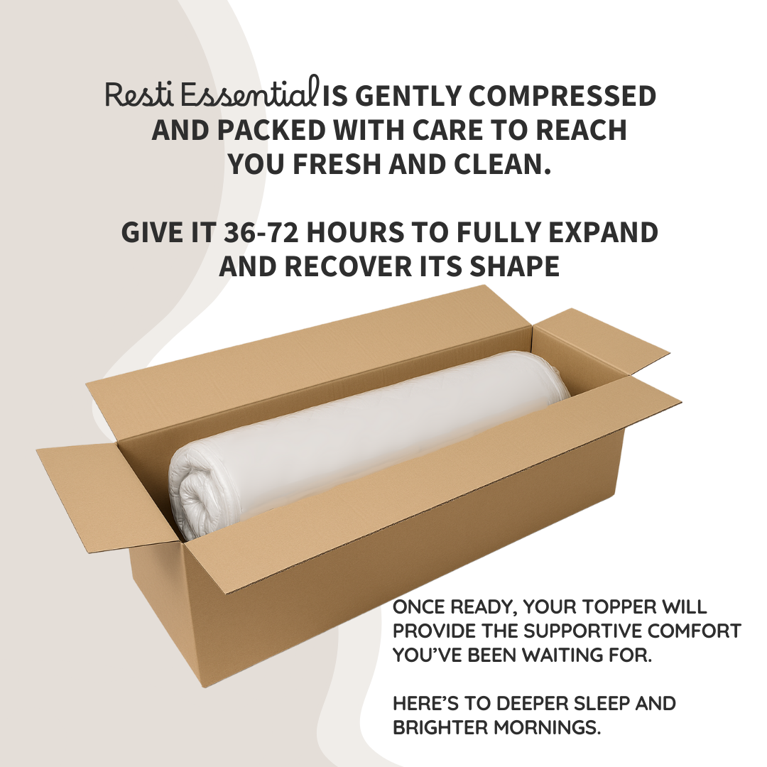 Resti Essential Plush Mattress Topper: Deluxe Softness and Comfort for All Mattress Types