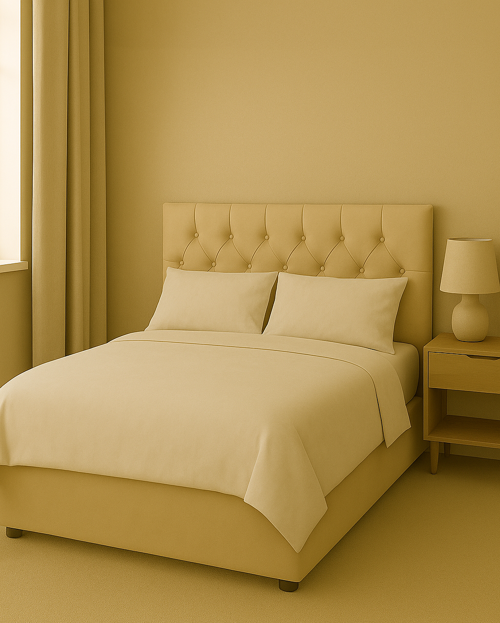 The Realm Resti 4'6ft Double Fabric Strutted Headboard