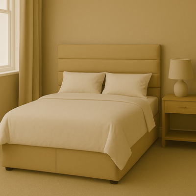 The Solace Resti 4'6ft Double Fabric Strutted Headboard