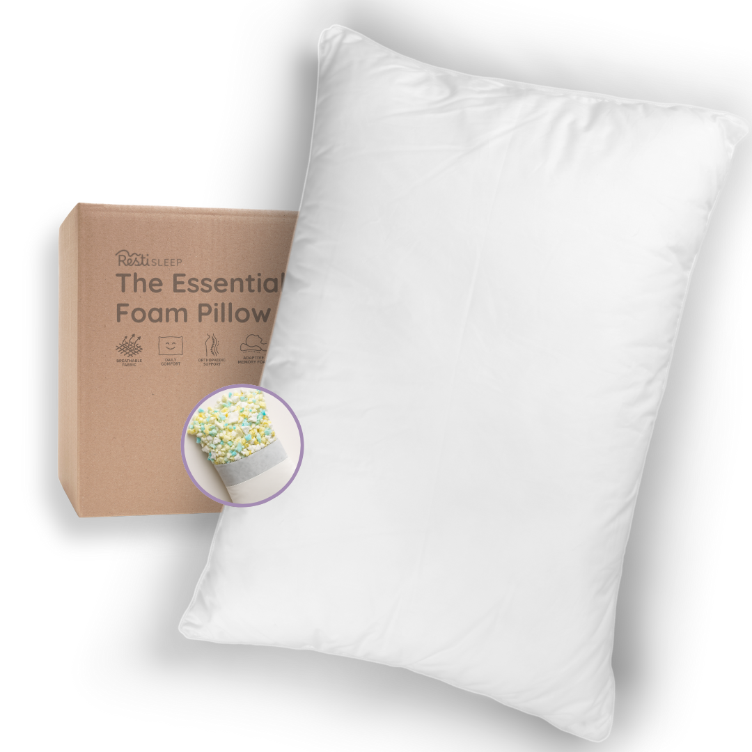 Resti Essential Sleep Pillow: Soft Foam Piece Pillow for Everyday Comfort