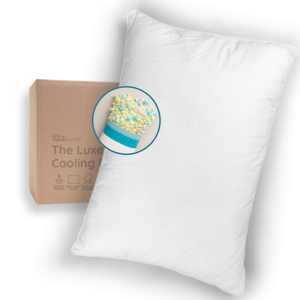 Resti Luxe Sleep Pillow: Cooling Gel Memory Foam Pillow for Hot Sleepers